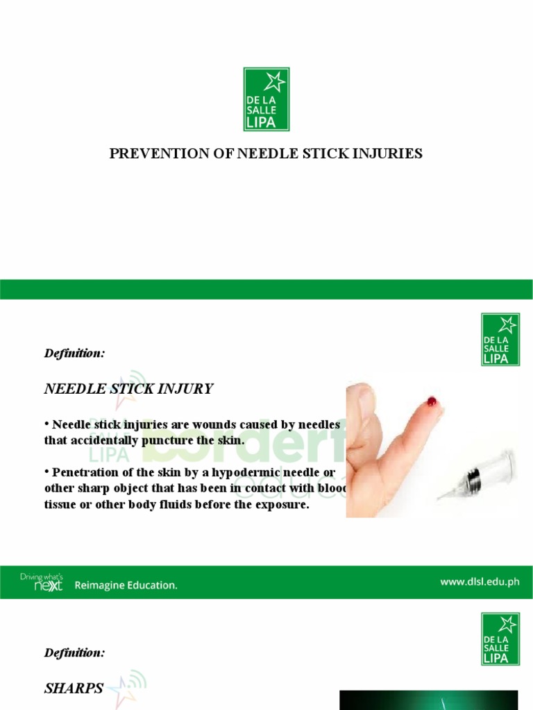 Needle Stick Injury Prevention Guide | PDF | Personal Protective ...