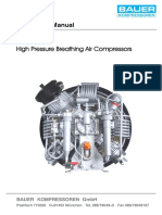 BAUER KOMPRESSOREN - High Pressure Breathing Air Compressors - Operator Manual