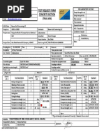 Inspection Test Report (ITR) : Steel Reinforcement Checklist | PDF