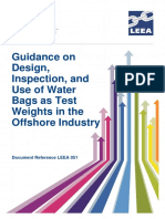 LEEA-051 Guidance On Design Inspection and Use of Water Bags As Test Weights in The Offshore Industry Version 1 October 2012