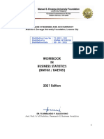 Workbook IN Business Statistics (BM103 / BAE105)