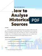 Evaluate Primary and Secondary Sources