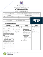 Acr On Virtual Parent-Teacher Conference For 1ST Quarter (Sy 2021-2022)