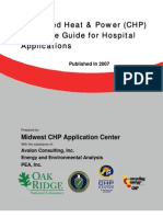 Combined Heat & Power (CHP) Resource Guide For Hospital Applications