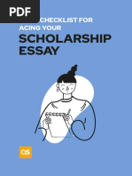 Checklist For Acing Your Scholarship Essay