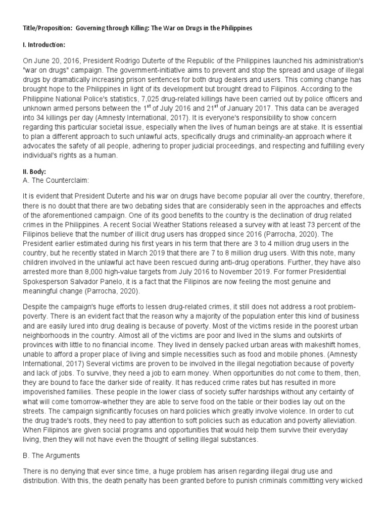 Governing Through Killing: The War On Drugs in The Philippines | PDF ...