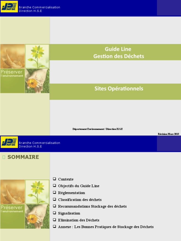 Guide de Gestion des Déchets H.S.E. | PDF | Déchets | Recyclage