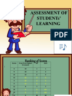 Presentation ASSESSMENT of STUDENTs' LEARNING Ranking and Spearman Rho Record