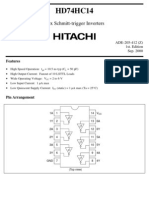 HD74HC14: Hex Schmitt-Trigger Inverters