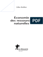 Gilles Rotillon - Économie Des Ressources Naturelles - Editions La Découverte (2005)