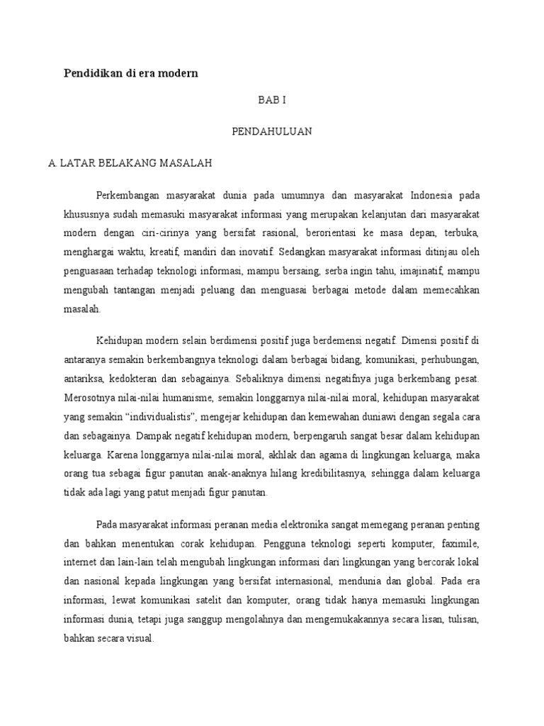 Peran Pendidikan di Era Modern Membentuk Masa Depan yang Lebih Baik