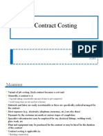 Contract Costing: Prof Sunny Sabharwal Jgbs