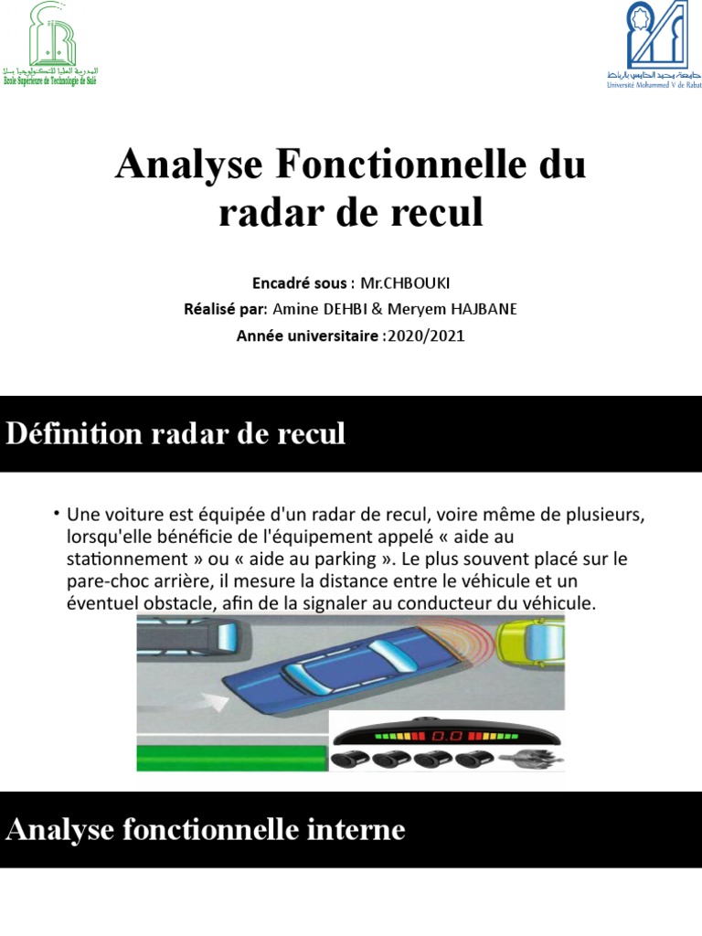 Radar de Recul Analyse PDF Radar Véhicules — free download