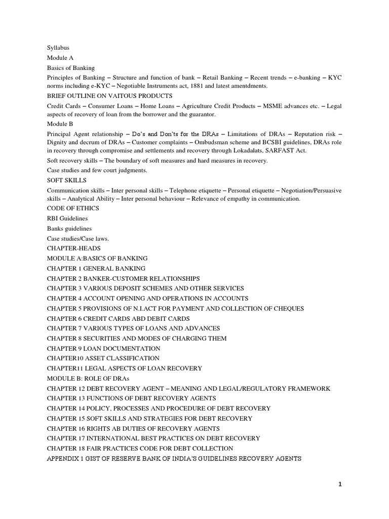 NEW Handbook On Debt Recovery | PDF | Banks | Transaction Account