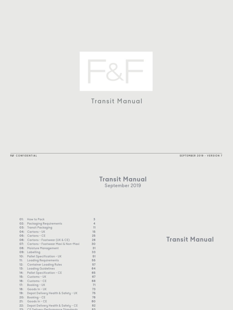 Tesco Clothing Transit Manual 2019 | PDF | Shoe | Packaging And Labeling