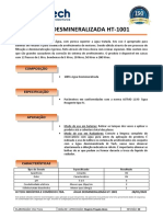 Água Desmineralizada HT-1001