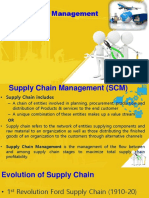 Optimize supply chain management (SCM