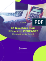 20 Cebraspe Questões Mais Difíceis de Contabilidade