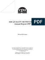 Air Quality Monitoring: Annual Report 1997