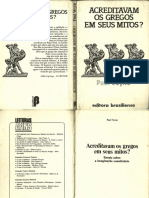 Paul Veyne - Acreditavam Os Gregos Em Seus Mitos