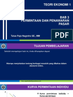 Permintaan Dan Penawaran Pasar