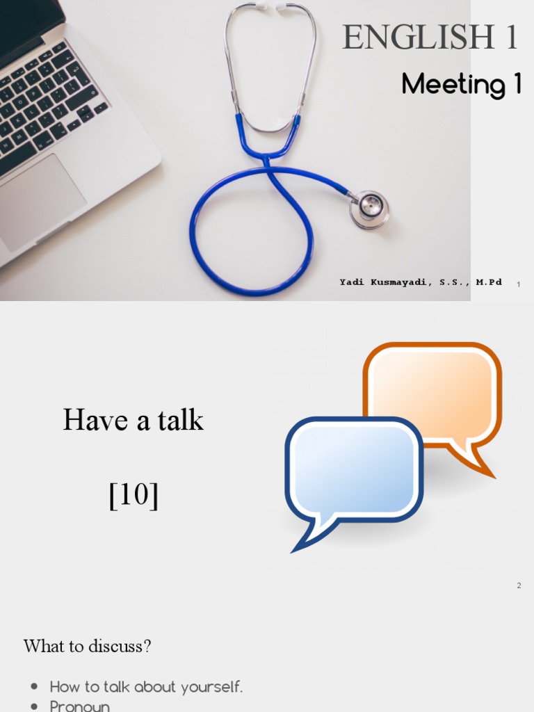English for Hospital Staff: Self-Introduction | PDF