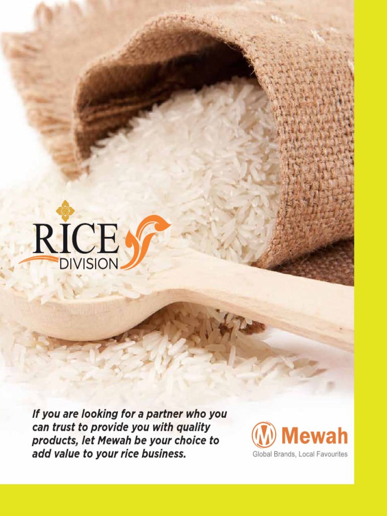 Our Rice Division PDF Palm Oil Vegetable Oil