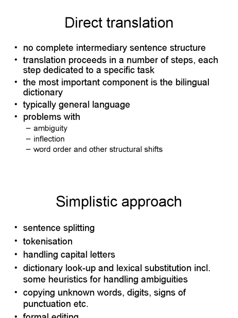 Direct Translation Strategies Explained | PDF | Translations ...