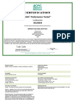 LS062020 en AOAC Certificate Free Fatty Acids Test