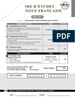 Exemple 3 Sujet Delf b1 TP Document Candidat Production Orale