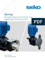 Spring: Plunger Piston and Mechanical Diaphragm Dosing Pumps