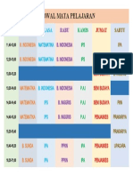 Jadwal Mata Pelajaran