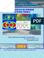 Guías Didácticas Del Aprendizaje de Metodos Numericos: Universidad Nacional DEL Altiplano