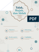 Talak,Rujuk,Dan Iddah