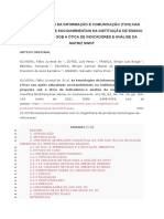 Aplicabilidade Da Nbr 14565 Em Um Projeto de Instalação de Rede de Dados