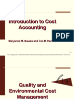 Introduction To Cost Accounting: Maryanne M. Mowen and Don R. Hansen
