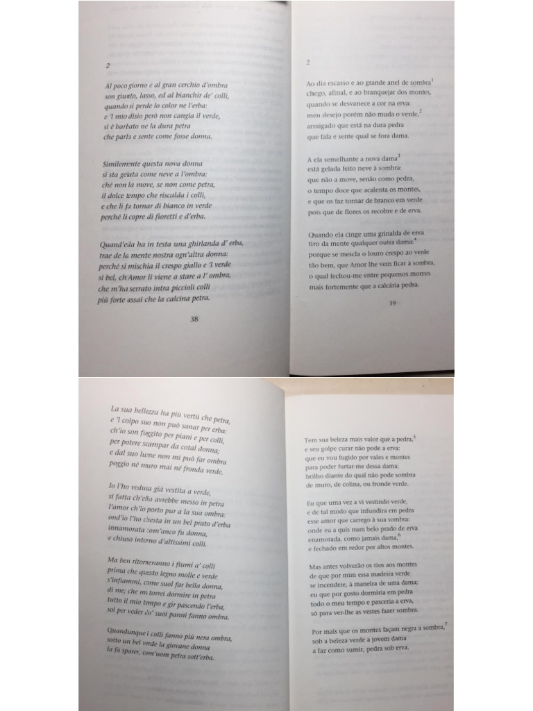 Dante. Rima Petrosa (Sestina) - Trad. Haroldo de Campos | PDF