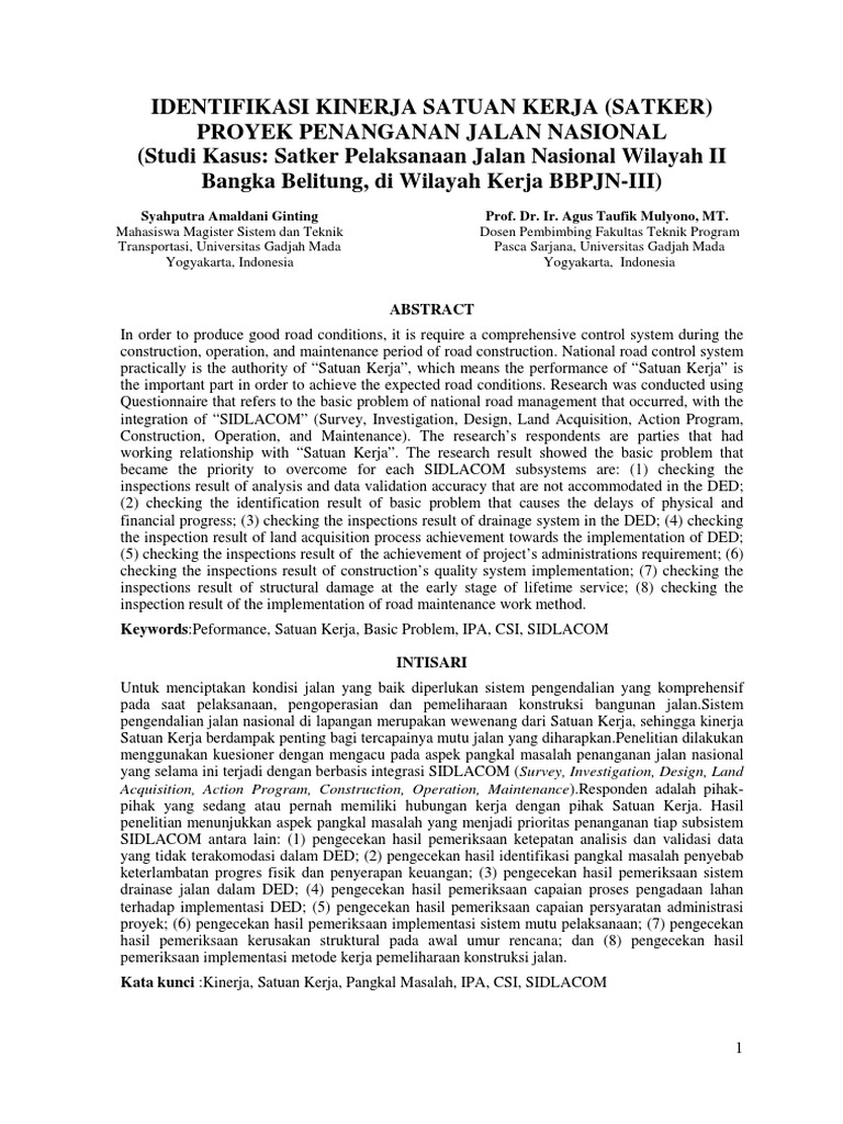 Pemantauan progres konstruksi oleh petugas BBPJN