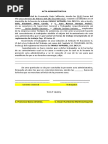 ACTA ADMINISTRATIVA