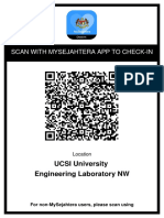 (Mysejahtera QR Code at NW) UCSI University - Engineering Laboratory NW