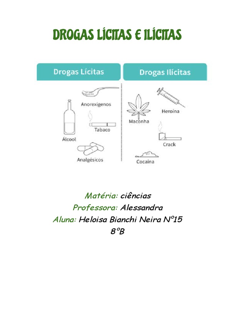 Drogas: Lícitas e Ilícitas em Foco | PDF | Autoajuda