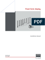 Fixed Slite Display: Installation Manual