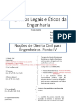 Aspectos legais e éticos da engenharia: noções de direito civil