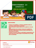 Demostrando Lo Aprendido Iv Bimestre de 1° Grado1