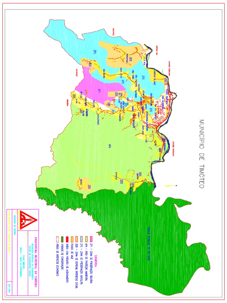 Anexo I - Mapa Zoneamento - Plano Diretor - Timóteo | PDF