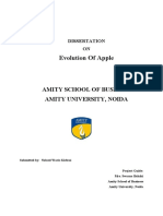 Evolution of Apple: Amity School of Business Amity University, Noida