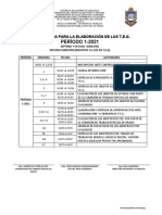 CRONOGRAMA TEG 1-2021 (7mo y 8vo Semestre. 9no Semestre Inscritos 1ra Vez en T.E.G)