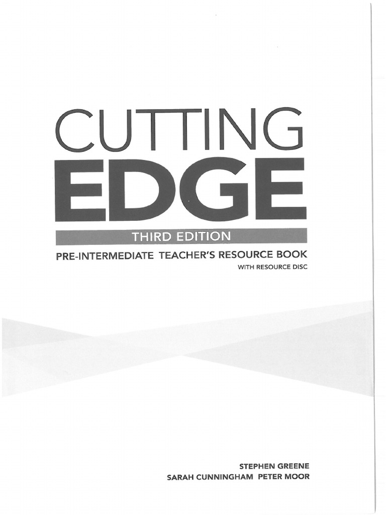 Stage 1 Third Edition Teacher’s Manual Cutting Edge PRE InT 3rd Ed Teachers Book | PDF