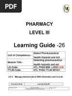 Pharmacy Level Iii: Learning Guide - 26