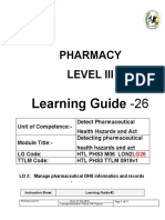 Pharmacy Level Iii: Learning Guide - 26